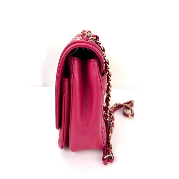 Chanel Lambskin Quilted Lovely Day Medium Pink Flap Crossbody Bag - Picture 14 of 16